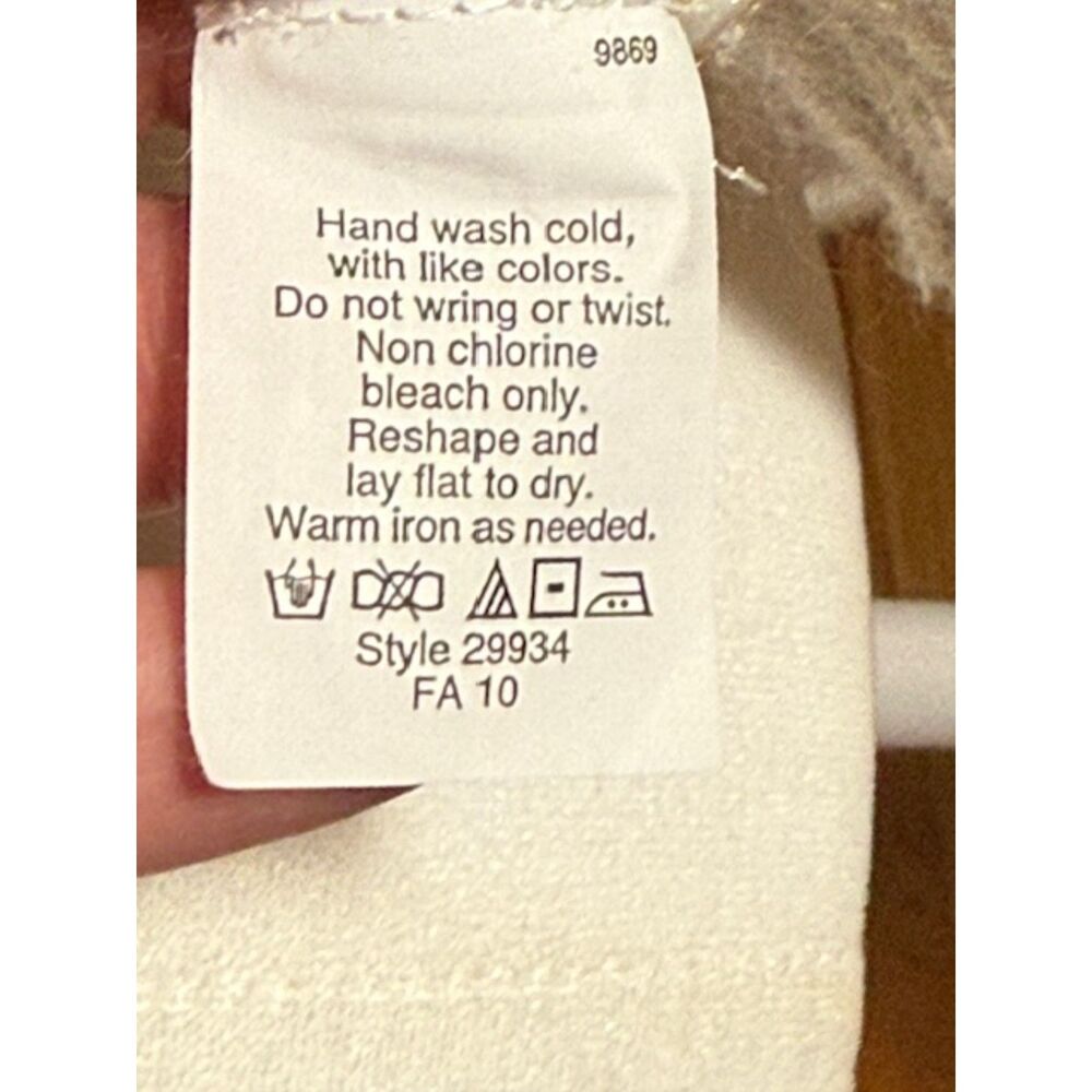 J Crew Mohair Wool Ruffle Cardigan‎ XS Ivory Cream Fall 2010 As Is Flaw Coquette - Picture 6 of 7